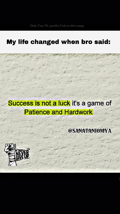 Success Isn’t Luck 🎯 It’s a Game of Patience & Hustle 💪.#mindsetshifts