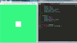 76 rotating loading effect using CSS animation