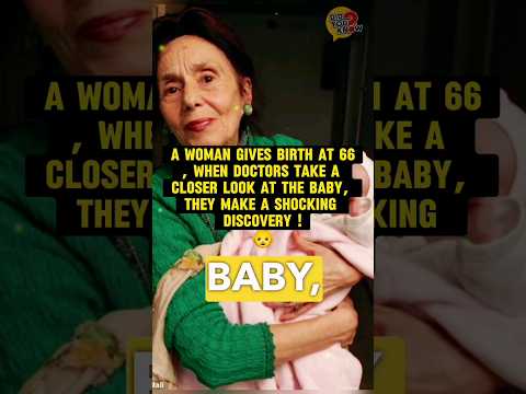 A woman gives birth at 66, they make a shocking discovery!