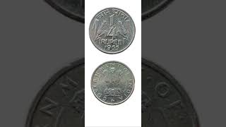 Indian 1\4 coin 1955 🪙💫 like subscribe 👍🙏