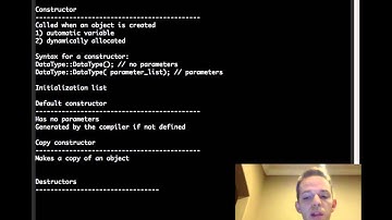 Constructors and Destructors