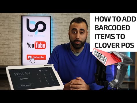 Add Barcoded items to Clover POS Quickly