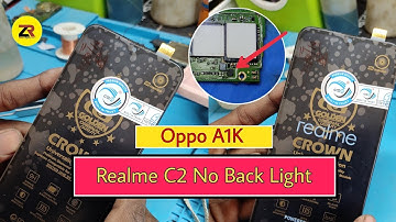 Realme C2 Back Light Problem Solution|Oppo A1k Light Solution|In Hindi|zR doT coM