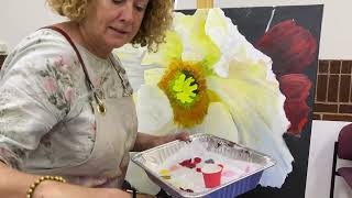 Blooms Painting Tips Adding Shapes to Poppies with Jacqueline Coates
