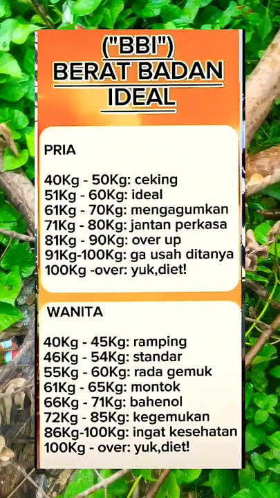 Berat badan ideal kalian berapa ?#fyp #fakta #viralvideo #trending