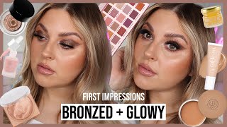 Full Face FIRST IMPRESSIONS 😄☀️ the dreamiest bronzer products?? wow