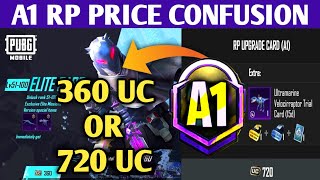 BGMI A1 ROYAL PASS PRICE CONFUSION CLEARED😍 | 360 UC OR 720 UC FOR RP ?