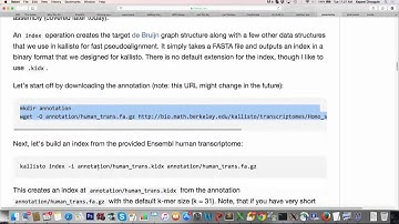 RNA-Seq Methods and Algorithms (Part V – Live Kallisto Shell Demo) 2015 UC Davis Workshop