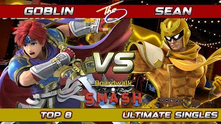 Boardwalk Smash #95 Top 8 -  Goblin (Roy) Vs. Sean (Captain Falcon) Super Smash Bros Ultimate SSBU