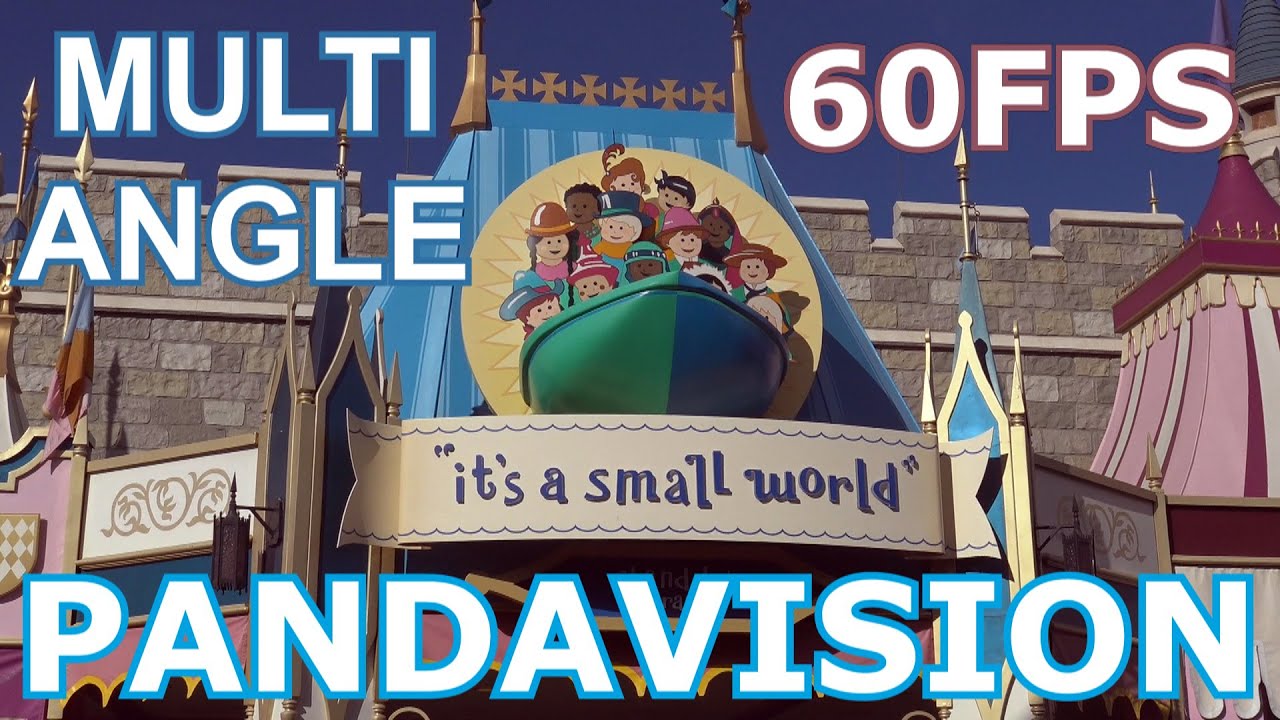 It's A Small World - ON RIDE - Multi Angle Pandavision - Magic Kingdom - Walt Disney World