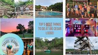 TOP 5 BEST Things to Do at Big Cedar Lodge and the Wilderness Club at Big Cedar Lodge!!!