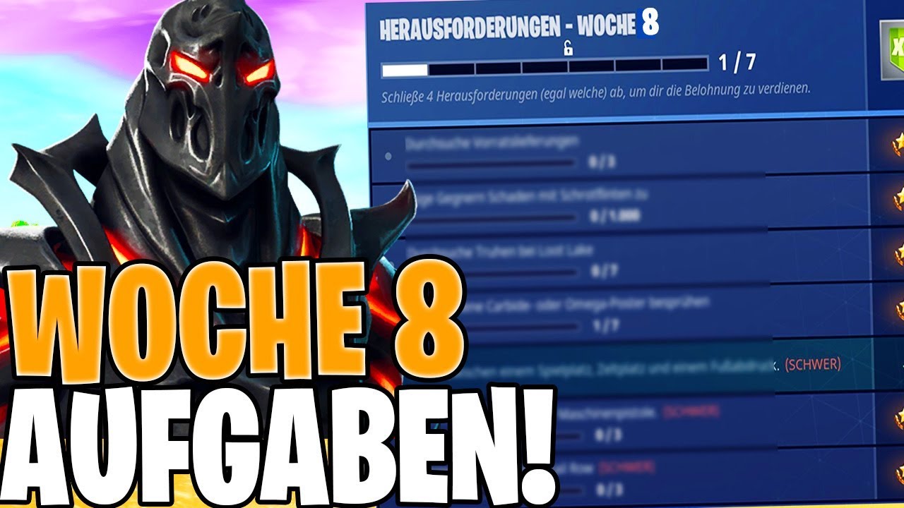 Fortnite Season 8 Woche 8 Herausforderungen
