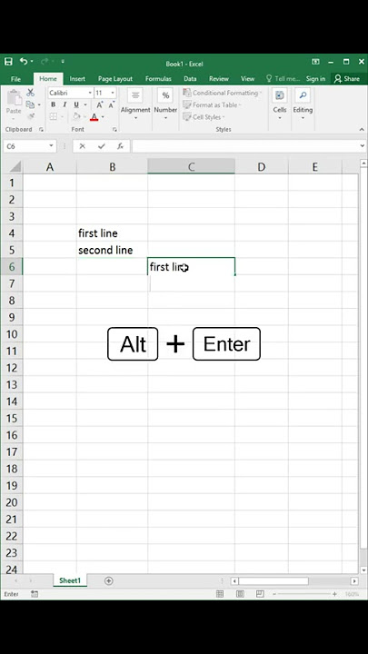 Multiple Lines in One Cell in MS Excel