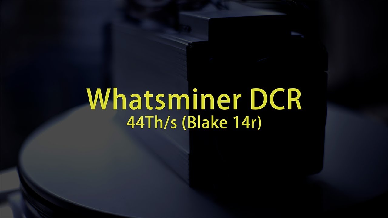 Pangolin Whatsminer DCR - The 44 Th/s Decred ASIC Miner