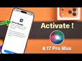 How To Activate "Siri or Hey Siri" on iPhone 17 Pro/ 17 Pro Max! [Setup]