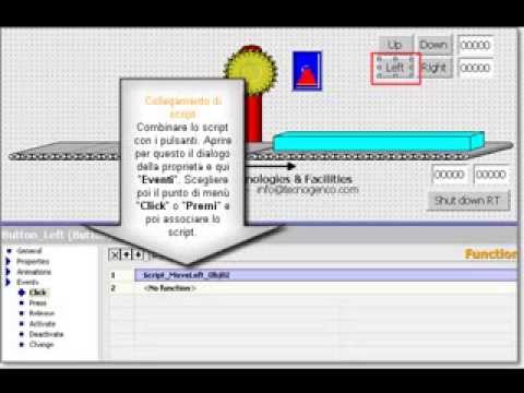 Wincc Flexible Tutorial - Movimento oggetti con l'utilizzo di script (VBS)