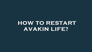 How to restart avakin life? screenshot 4
