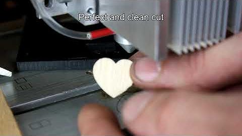 Cutting abilities of an Endurance 10 watt PLUS PRO laser.