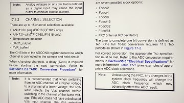 A/D Converter in the PIC 16F1619