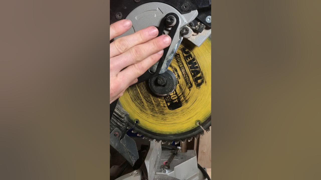 How to change blade on Dewalt Miter Saw DW717 YouTube