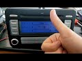 Radio VW RCD 300 MP3 1K0 035 186 AD Golf V Passat B6 Touran + Cod Deblocare · Transport Inclus