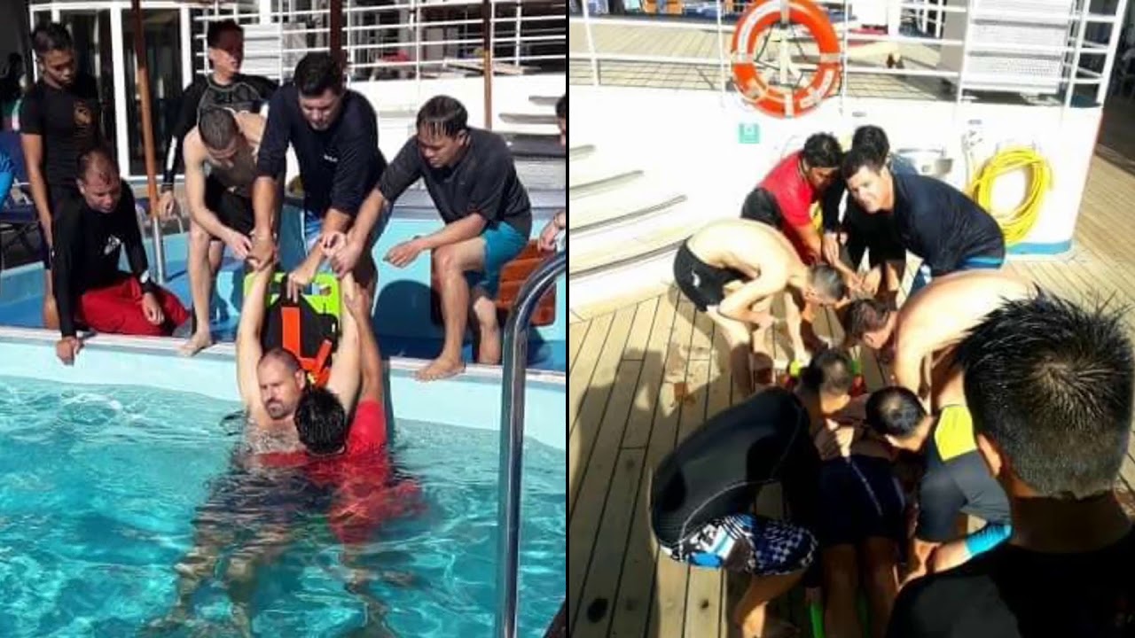 Lifeguard training cruise line YouTube