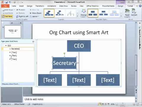 Smartart Organization Chart Excel