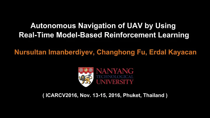 Autonomous Navigation of UAV by Using Real-Time Model-Based Reinforcement Learning