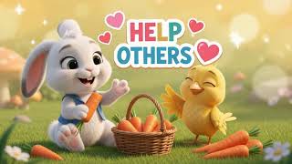 🐰 Bunny Helps a Little Bird 🐦 | A Cute Story About Kindness ❤️ | Kids Cartoon
