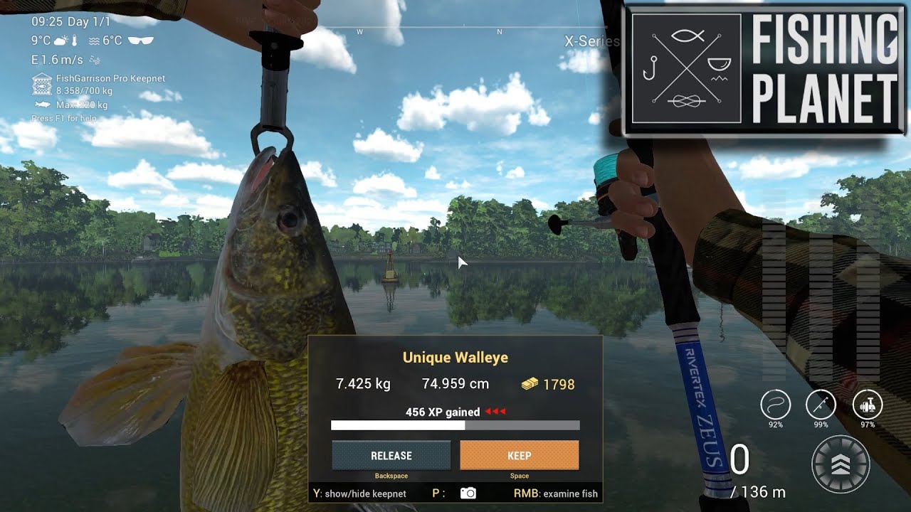 Fishing Planet - How to catch Unique Walleye on Saint Croix 