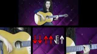 Video thumbnail of "como tocar a guitarra Maria"