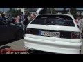 Opel astra f tuning exhaust sound high revs