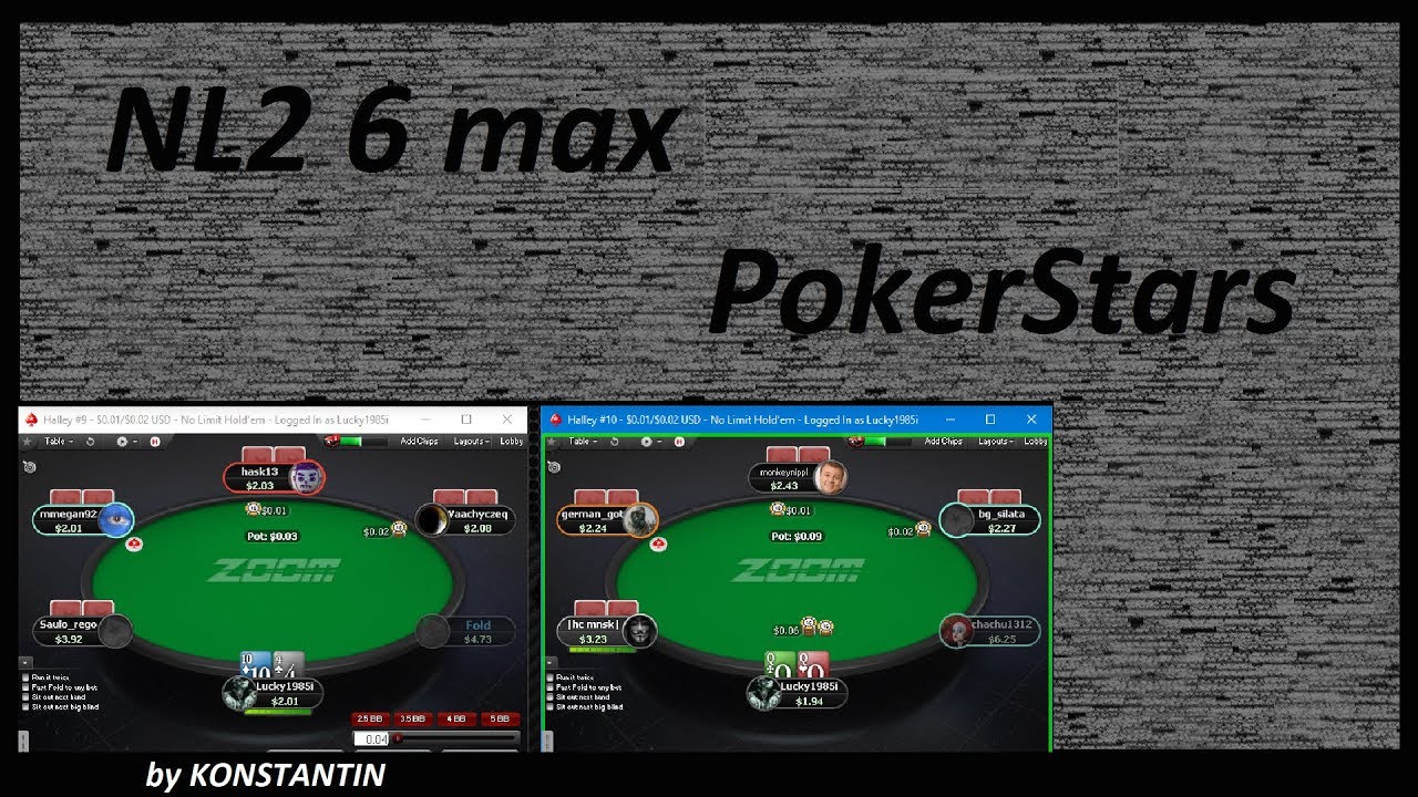 nl2 cash 6 max poker stars 08.11.2017