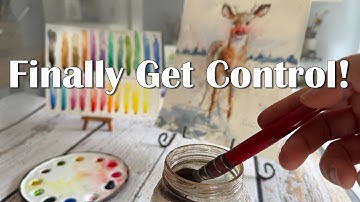 End your watercolor frustrations with these 3 simple tricks + Rudolph Clips