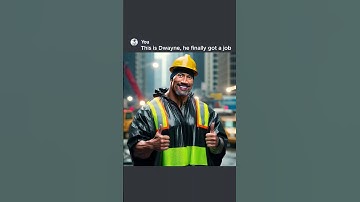 Dwayne Gets a Job 👷🏿‍♂️ #ai #chatgpt #aiart