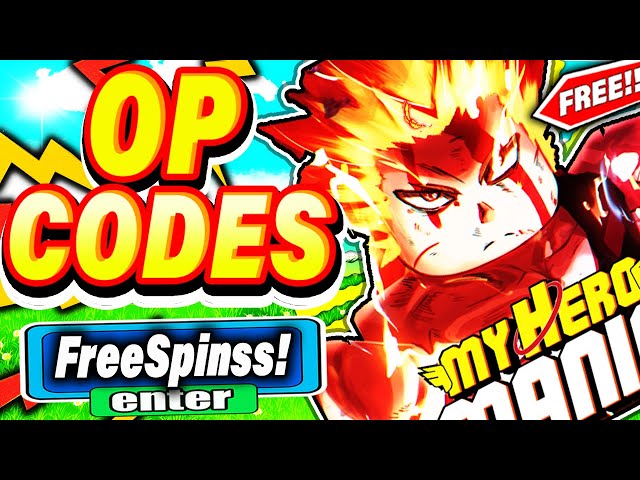 ALL NEW *LEGENDARY SPINS* CODES in MY HERO MANIA CODES! (Roblox My