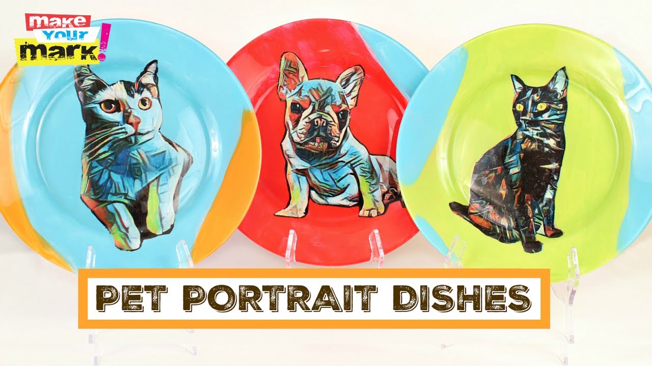Pet Portrait Dishes DIY YouTube