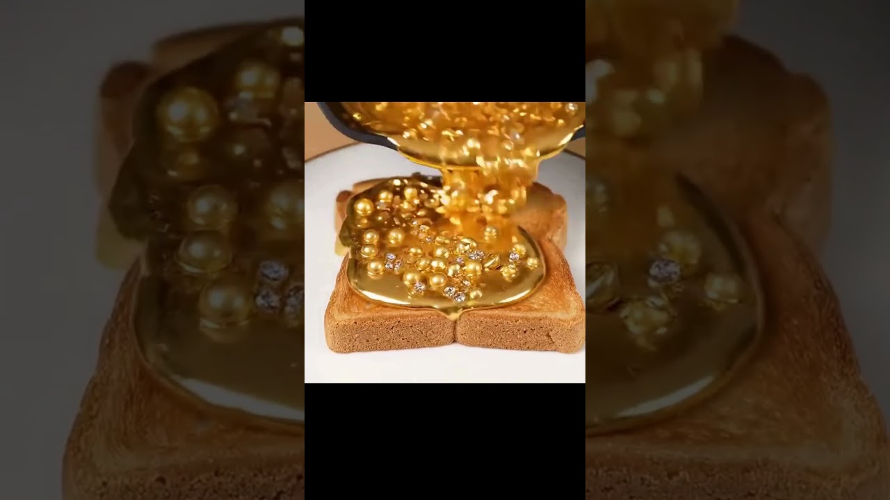 Pouring Melted Gold & Diamonds on Bread