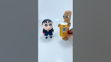 Satisfying Unboxing with Crayon Shin & Tung Tung Sahur Fun 🤣 ASMR Video #shorts #shinchan #funny