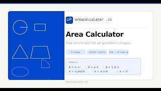 Calculate Any Shape’s Area Fast | Free Online Geometry Area Calculator screenshot 5