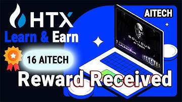 HTX Quiz Rewards taken | Solidus Ai Tech Quiz | Free AITECH Token | Free AITECH Received