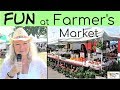 Fun at Farmer&#39;s Market, Shopping for Fruits, Vegetables, Honey,  Men &amp; Women, Awesome over 50