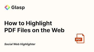 How to Highlight PDF Files on the Web