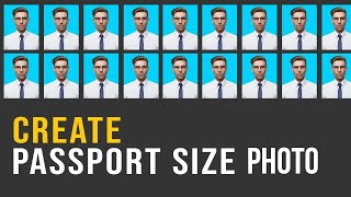 How to make passport size photo in photoshop | Adobe Photoshop Se Photo Kaise Banaye