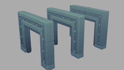 Cube World Door Lodding - 3d Modeling Timelapse #2