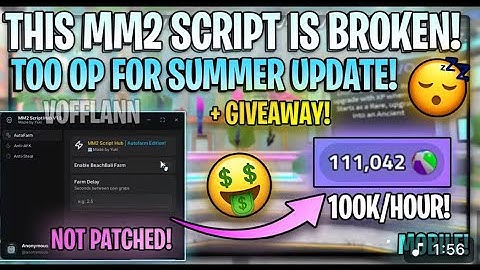 MM2 AUTO FARM (SUMMER UPDATE ☀️⛱️) WITH TUTORIAL