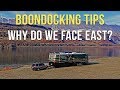 Why Do We Face East When We're Boondocking? 🧭