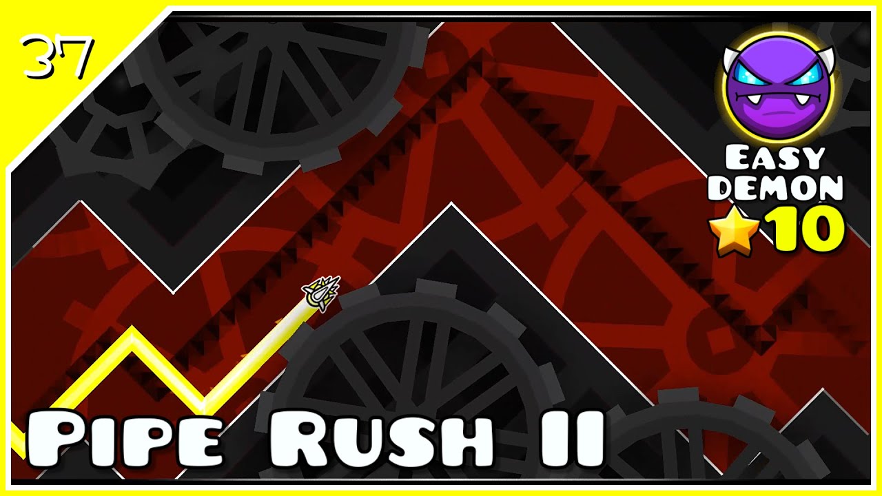[DEMON | ALL COINS] Pipe Rush II - Geometry Dash | WaterLemon - YouTube