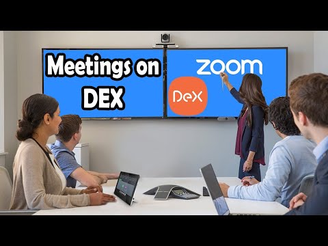 Set conference meetings on DeX (Zoom Cloud Meetings Android App)