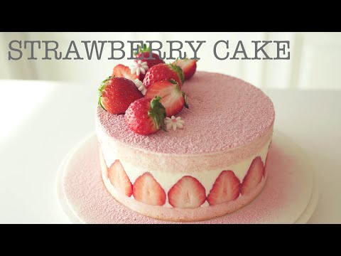 Cara membuat Kek Strawberry